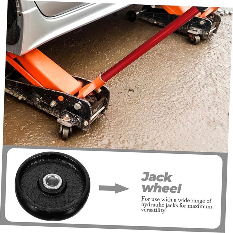 STOBAZA 3pcs Heavy Duty Horizontal Jack Rollers Metal Replacement for 2 Ton Floor Jack - Image 4